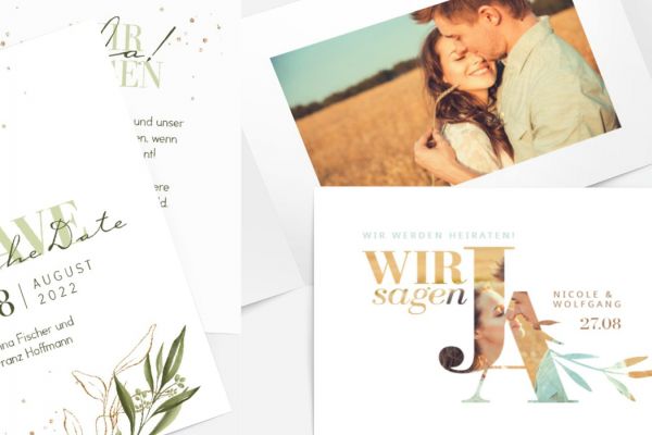 Hochzeitskarten – traumhafte Unikate drucken lassen
